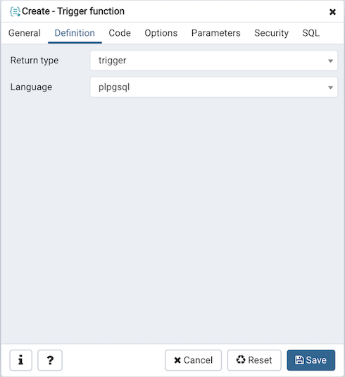 create procedure in pgadmin 4