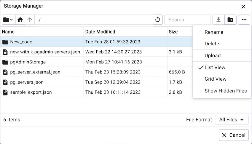 Storage Manager