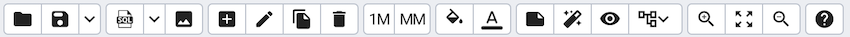 ERD tool toolbar